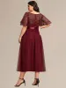 pretty TAYLOR|Plus Size Sequin Leaf Midi Evening Dress sold by Ever Pretty