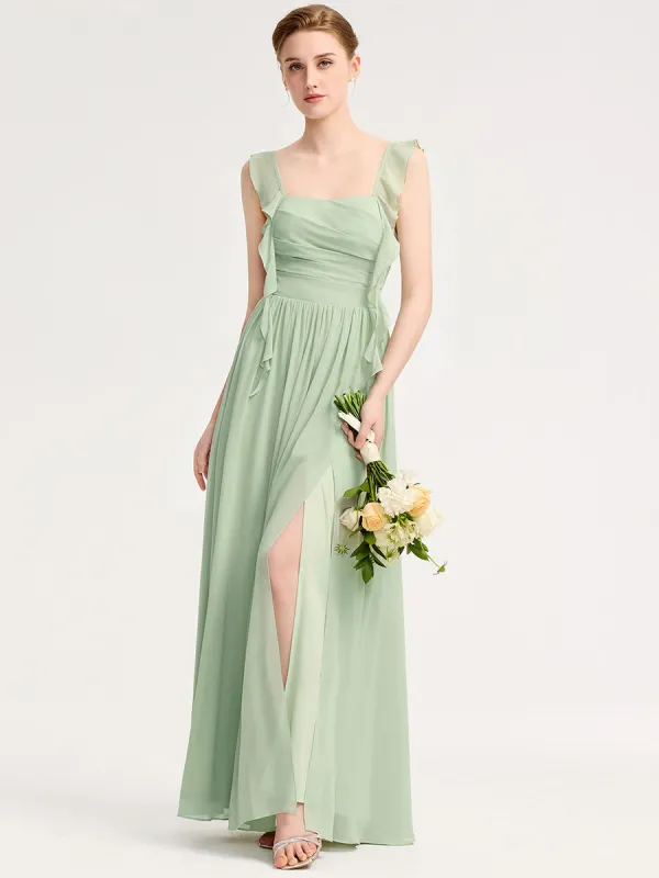 ever LUNARA|Flowing Ribbon Chiffon Bridesmaid dress sold by Ever Pretty