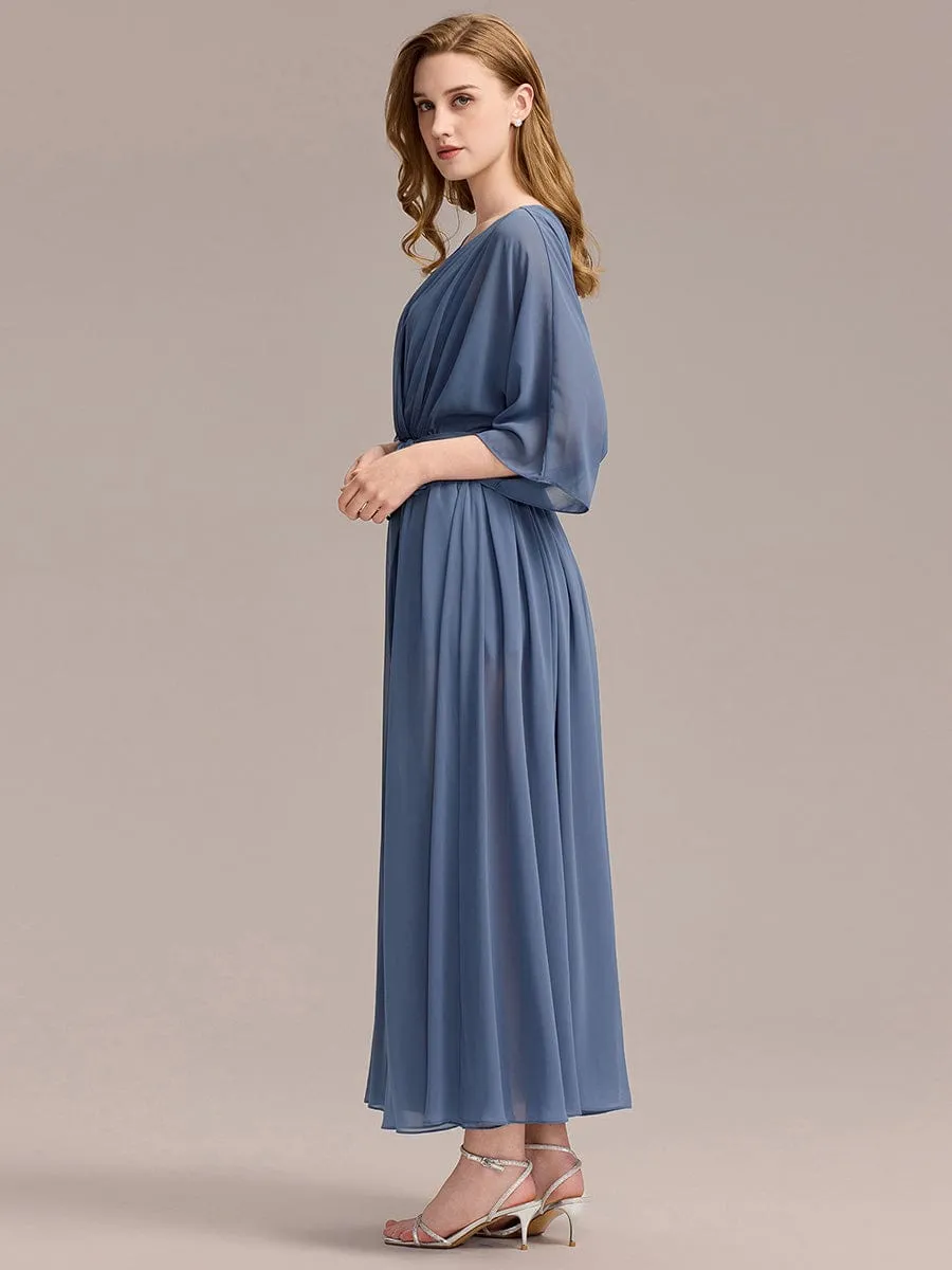 ever ELINA|Slit Chiffon Tie-Front Formal Dress sold by Ever Pretty product image thumbnail 3