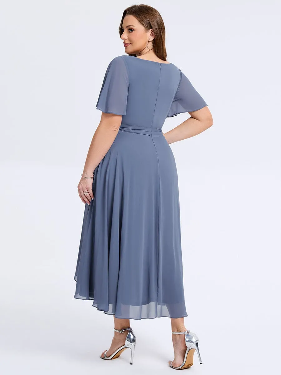 pretty MARISELLE|Plus Size Tie Knot Chiffon Wedding Guest Dress sold by Ever Pretty product image thumbnail 2