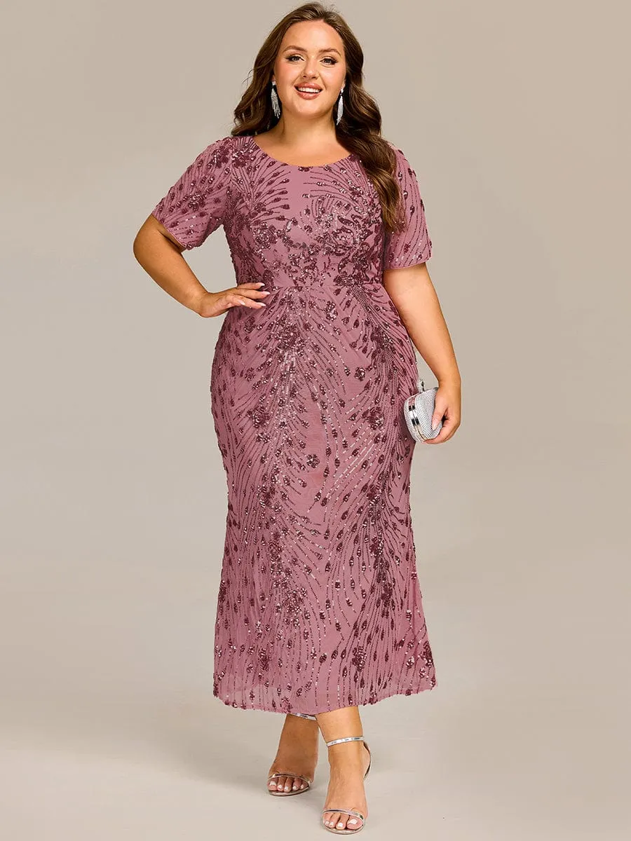 pretty HAYLEN|Plus Size Sequin Formal Wedding Guest Dress sold by Ever Pretty product image thumbnail 2
