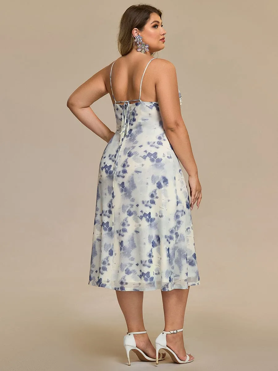 pretty ELYRA|Plus Size Printed Bodycon Wedding Guest Dress sold by Ever Pretty product image thumbnail 3