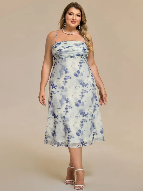 pretty ELYRA|Plus Size Printed Bodycon Wedding Guest Dress sold by Ever Pretty