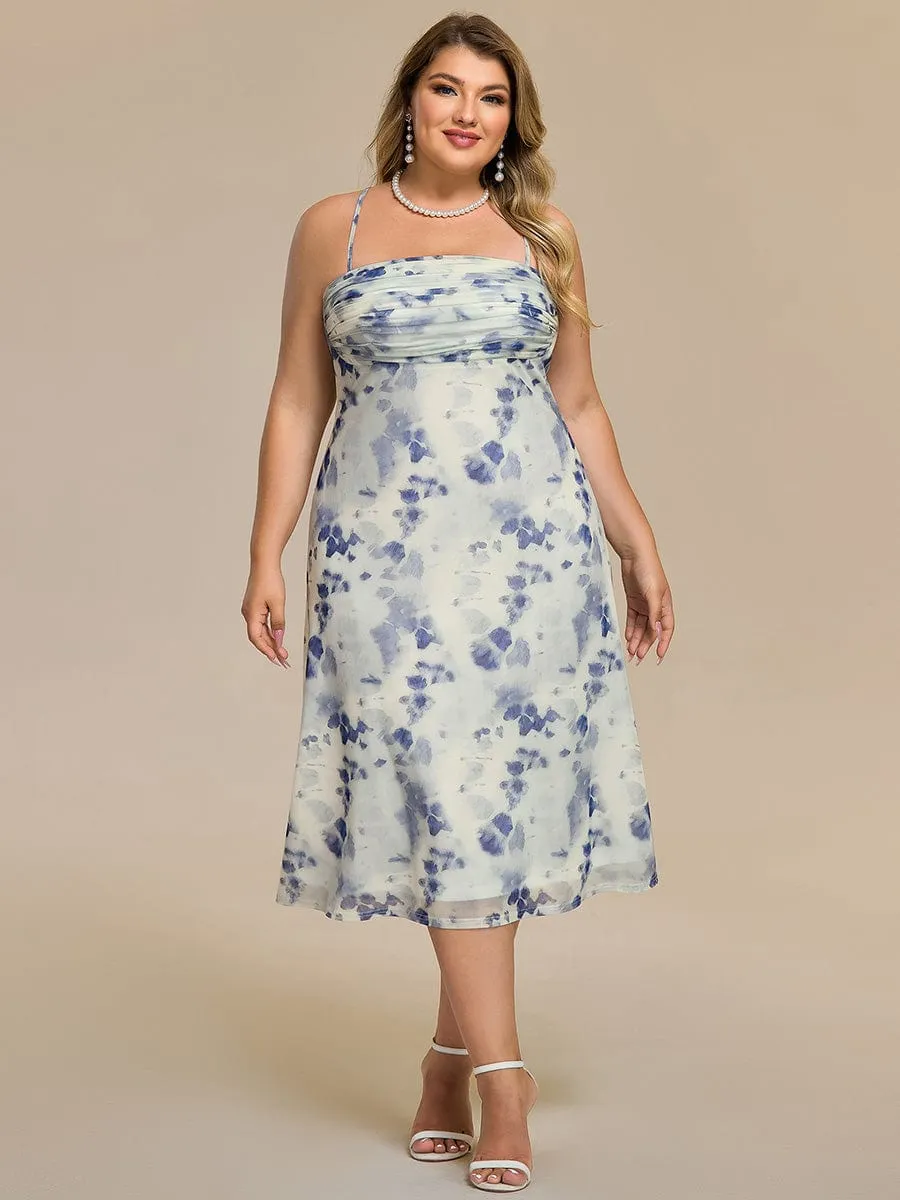 pretty ELYRA|Plus Size Printed Bodycon Wedding Guest Dress sold by Ever Pretty