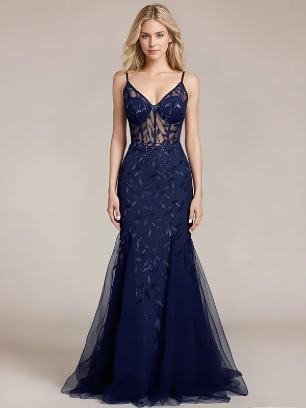 Back-Tie Sequin Mermaid Formal Dress sold by Ever Pretty