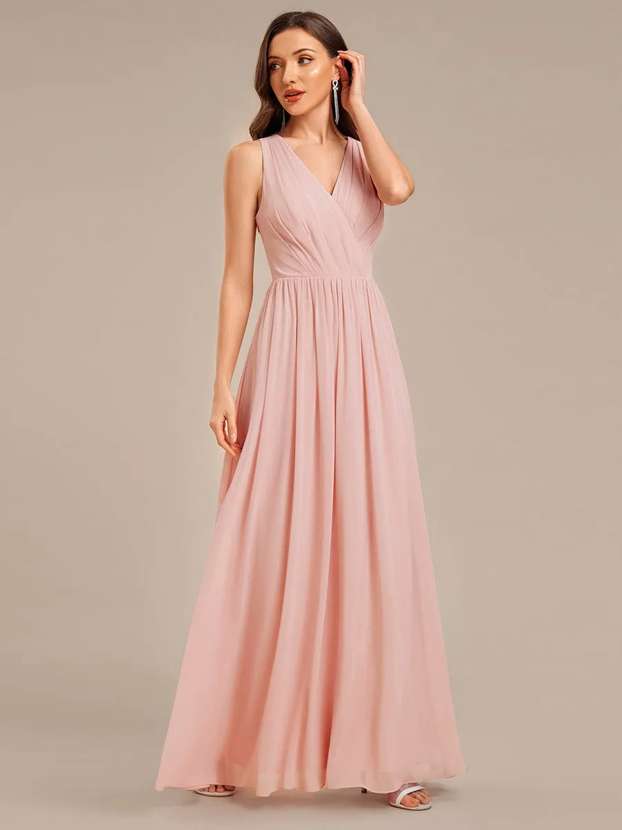 ever MARIBEL|Applique Chiffon Sleeveless Bridesmaid Dress sold by Ever Pretty product image thumbnail 5
