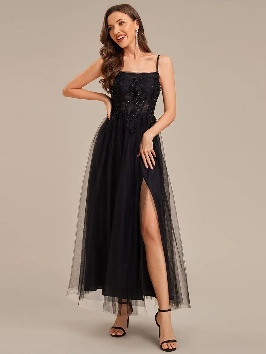 ever MARISOL|Applique Mesh Sleeveless Evening Dress sold by Ever Pretty product image thumbnail 5