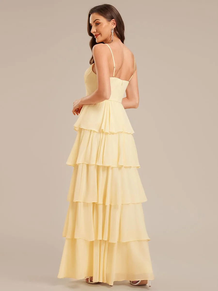 ever ROSALYN|Ruffled Chiffon Sleeveless Wedding Guest Dress sold by Ever Pretty product image thumbnail 2