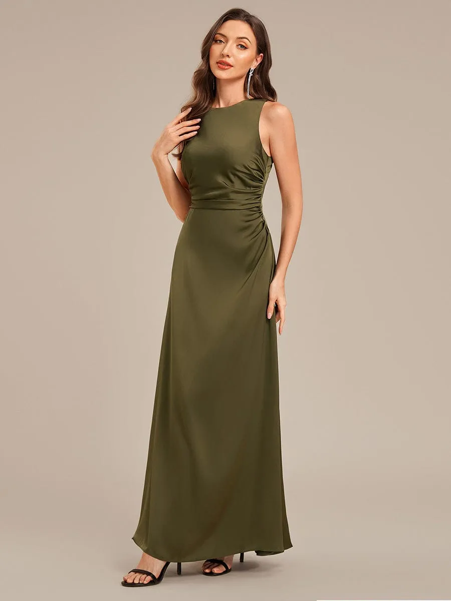 ever VALENCIA|Backless Satin Sleeveless Bridesmaid Dress sold by Ever Pretty product image thumbnail 5