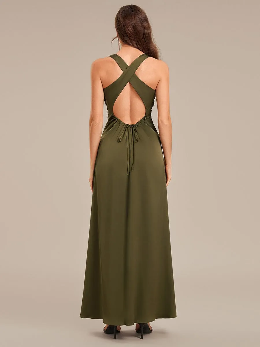 ever VALENCIA|Backless Satin Sleeveless Bridesmaid Dress sold by Ever Pretty product image thumbnail 3