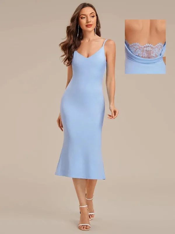 ever VIVARA|Backless Knit Sleeveless Wedding Guest Dress made by Ever Pretty