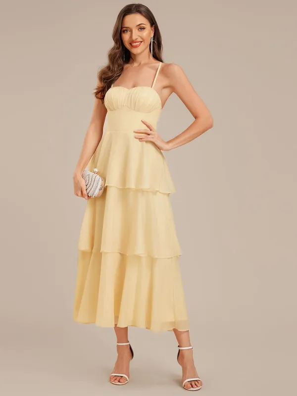 ever ALTHEA|Tie Knot Chiffon Sleeveless Wedding Guest Dress sold by Ever Pretty