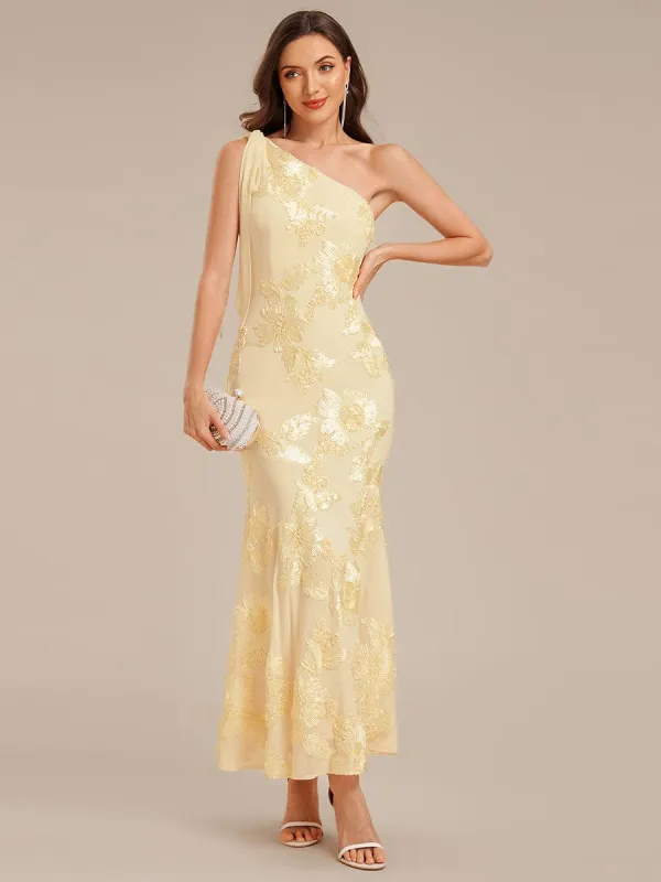 ever ARCELIA|Flowing Ribbon Mesh Mermaid Formal Dress made by Ever Pretty