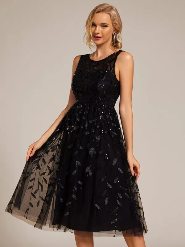 Sequin Embroidery Wedding Guest Dress sold by Ever Pretty