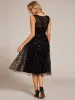 Sequin Embroidery Wedding Guest Dress sold by Ever Pretty