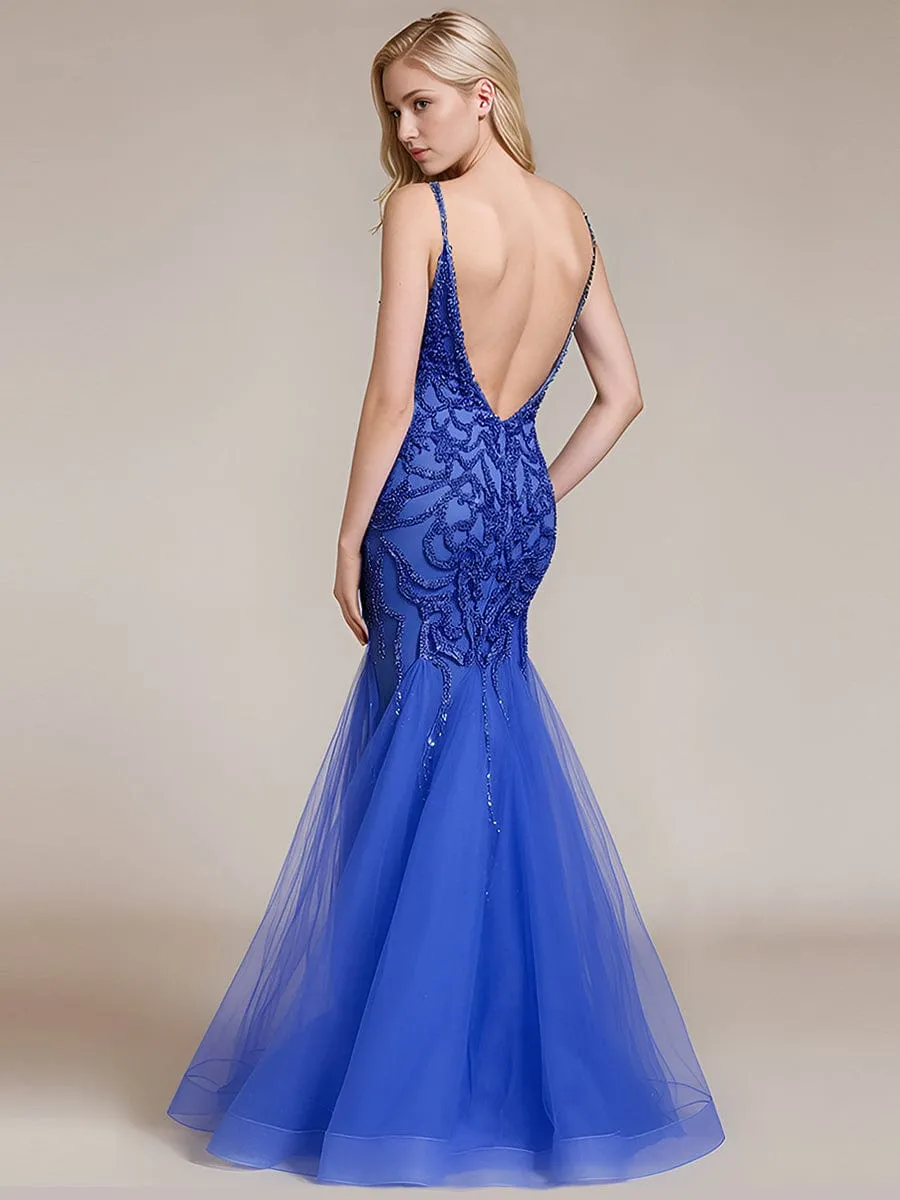 ever CELESTIA|Deep V-Neck Sequin Sleeveless Formal Dress sold by Ever Pretty product image thumbnail 2