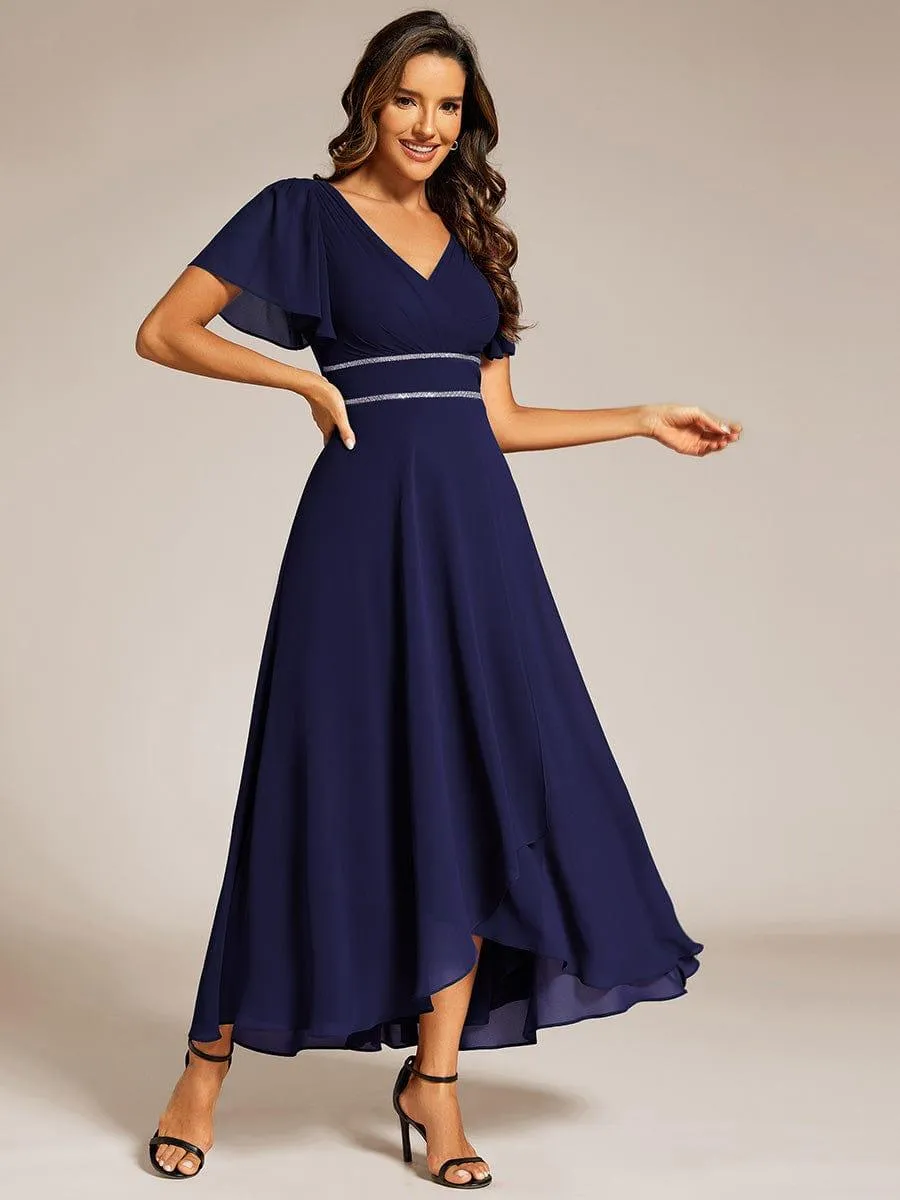 ever DAKOTA|High-Low Flowy Chiffon Wedding Guest Dress sold by Ever Pretty product image thumbnail 4