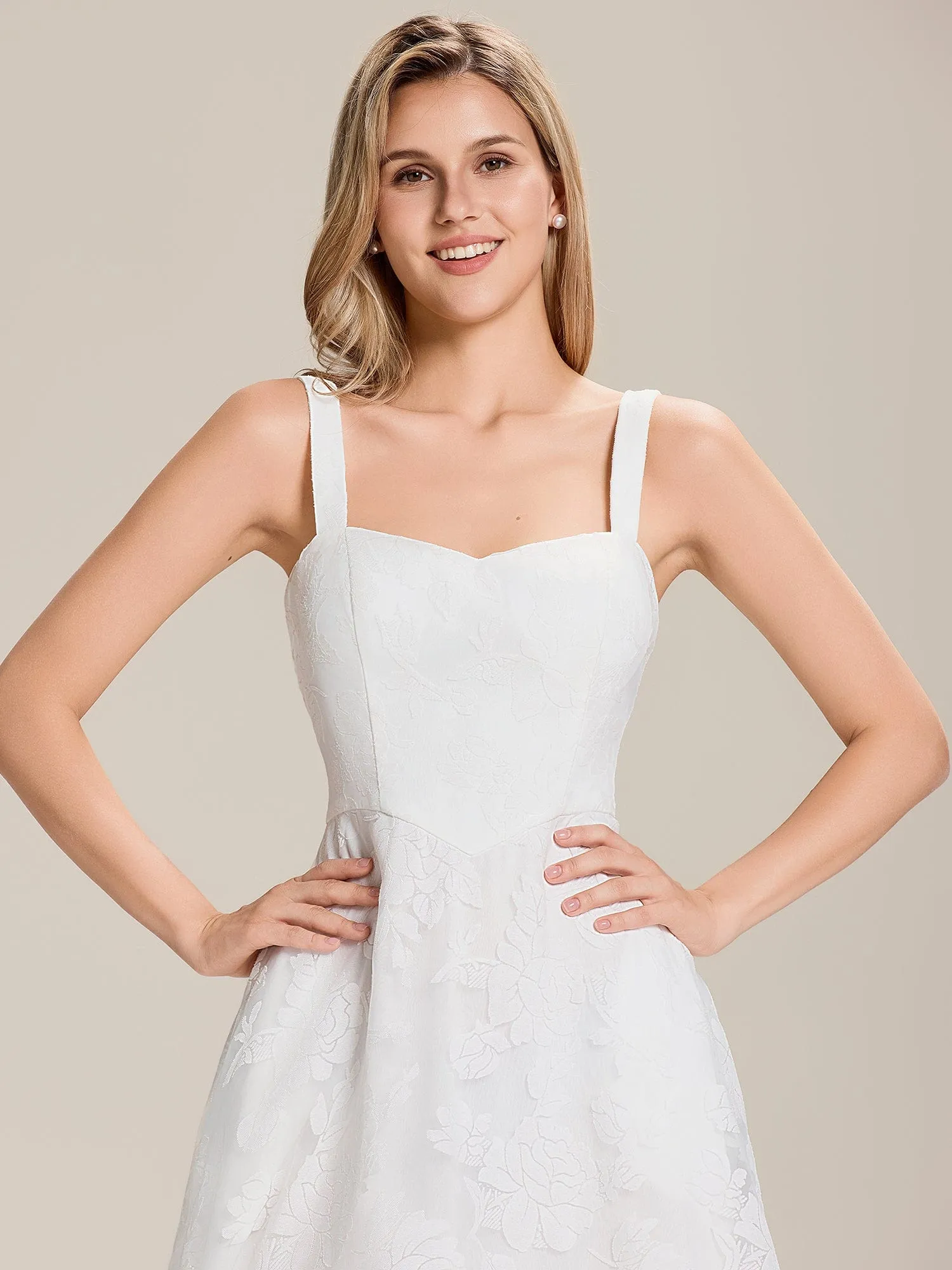 ever ELODIE|Floral Mesh Sleeveless A-Line Midi Dress sold by Ever Pretty product image thumbnail 5