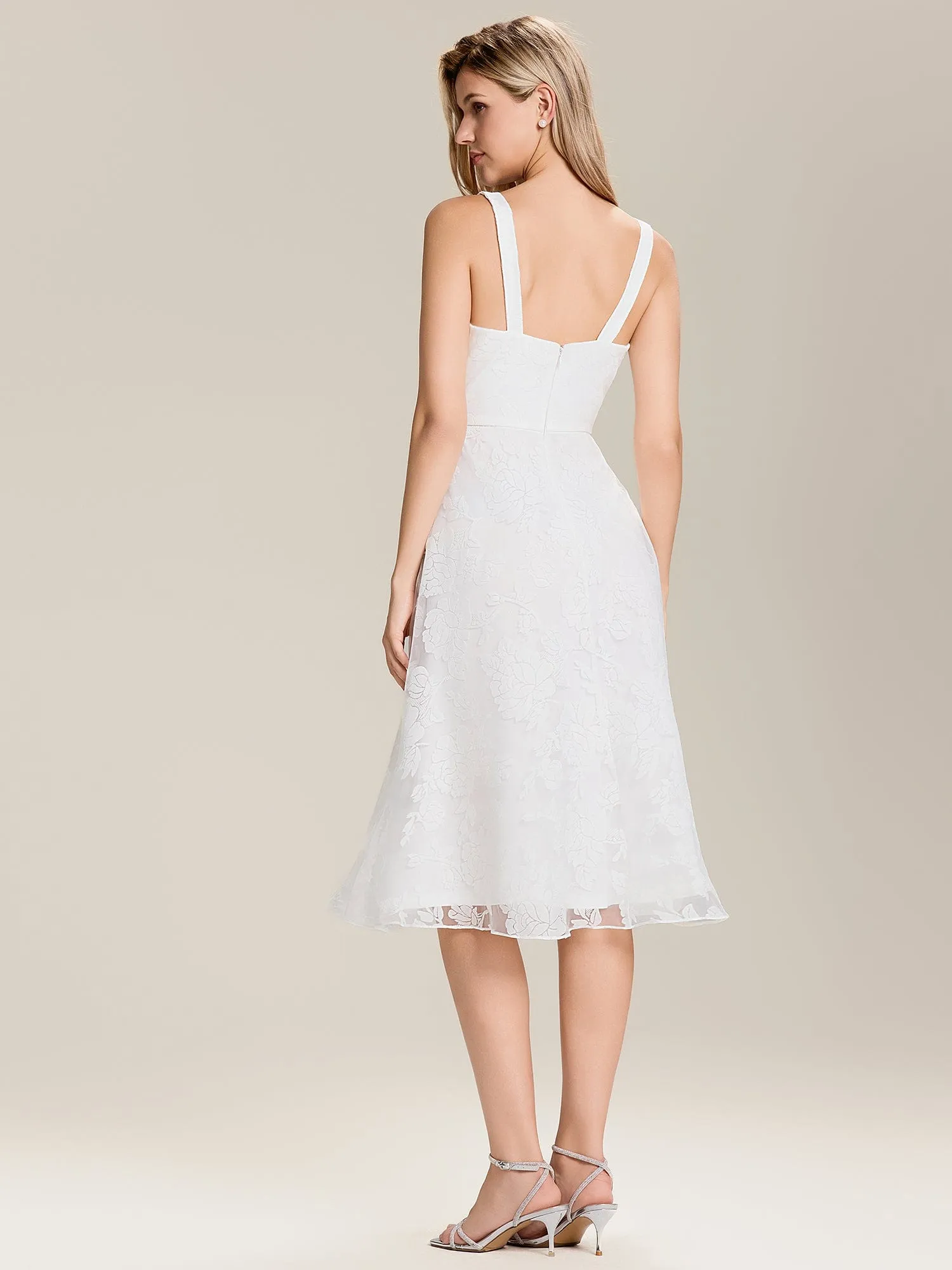 ever ELODIE|Floral Mesh Sleeveless A-Line Midi Dress sold by Ever Pretty product image thumbnail 3