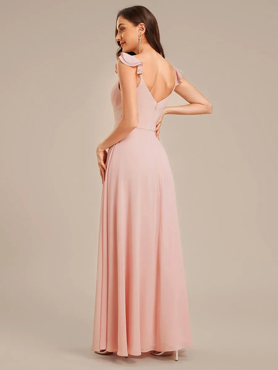 ever SERENA|Backless Chiffon Ruffled Bridesmaid Dress sold by Ever Pretty product image thumbnail 2