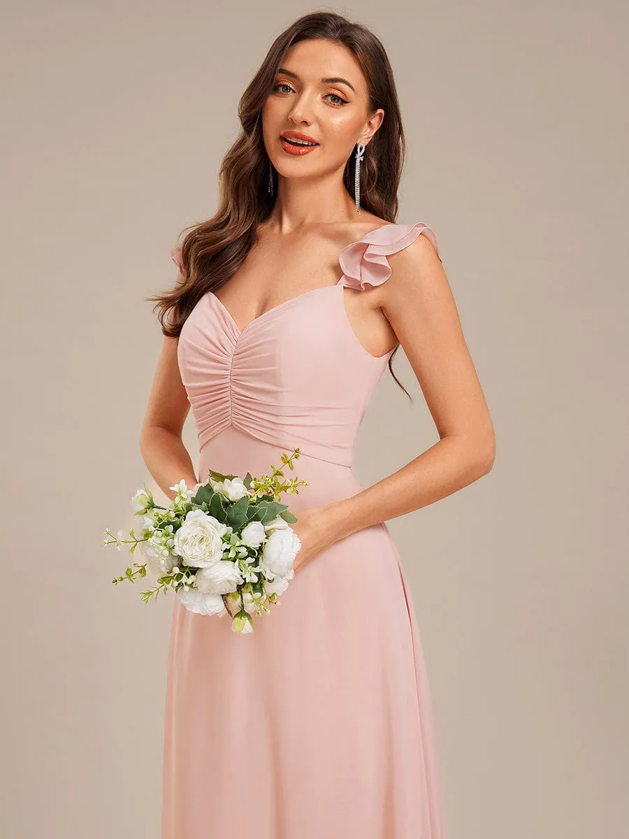 ever SERENA|Backless Chiffon Ruffled Bridesmaid Dress sold by Ever Pretty product image thumbnail 3