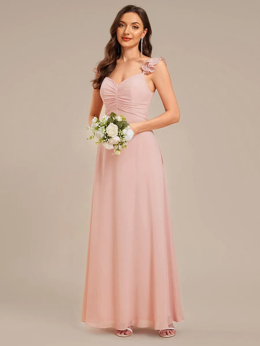 ever SERENA|Backless Chiffon Ruffled Bridesmaid Dress sold by Ever Pretty product image thumbnail 4