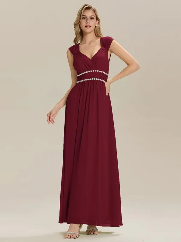 ever ZELINA|Backless Chiffon Sleeveless Bridesmaid Dress sold by Ever Pretty