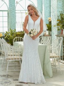 Sexy Fitted Lace Mermaid Evening Dress sold by Ever Pretty
