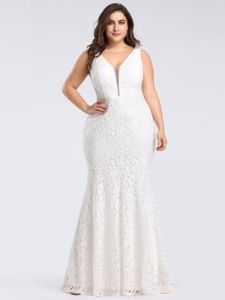 Sexy Fitted Lace Mermaid Evening Dress sold by Ever Pretty