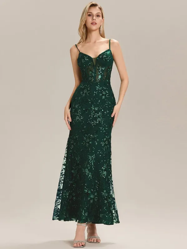 See-through Sequin Mermaid Formal Evening Dress sold by Ever Pretty
