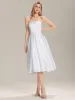Satin Strapless A-Line Midi Dress sold by Ever Pretty