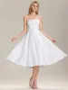 Satin Strapless A-Line Midi Dress sold by Ever Pretty