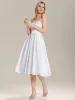 Satin Strapless A-Line Midi Dress sold by Ever Pretty
