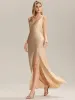 ever LINNEA|Tie Knot Satin Sleeveless Bridesmaid Dress sold by Ever Pretty