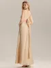 ever LINNEA|Tie Knot Satin Sleeveless Bridesmaid Dress sold by Ever Pretty