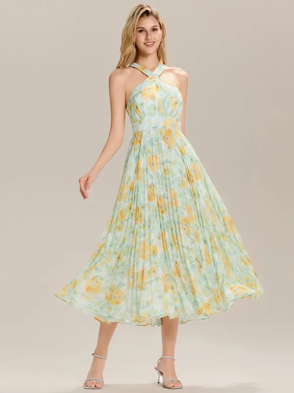 Cut-Out Chiffon Floral Wedding Guest Dress sold by Ever Pretty