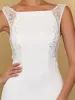 Sleeveless Lace Backless Fishtail Bodycon Wedding Dress sold by Ever Pretty