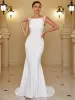 Sleeveless Lace Backless Fishtail Bodycon Wedding Dress sold by Ever Pretty