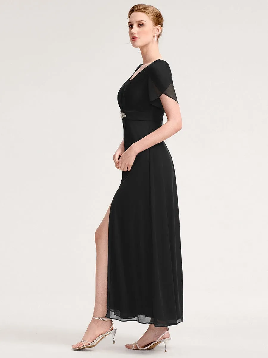 ever NOAH|Chiffon A-Line Ruffle Sleeve Evening Dress sold by Ever Pretty product image thumbnail 5