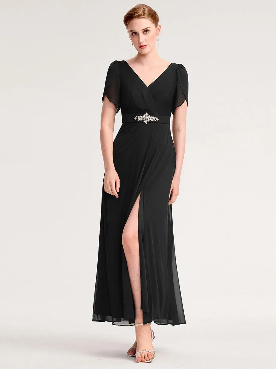ever NOAH|Chiffon A-Line Ruffle Sleeve Evening Dress sold by Ever Pretty