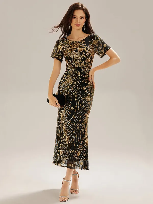 ever HAYLEN|Sequin Mermaid Round Neck Dress sold by Ever Pretty