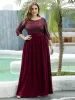 pretty FLORENCE|Plus Size Sequin 3/4 Sleeves Dresses sold by Ever Pretty