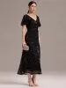 ever PALMER|Embroidery Sequin Mother of the Bride Dress sold by Ever Pretty