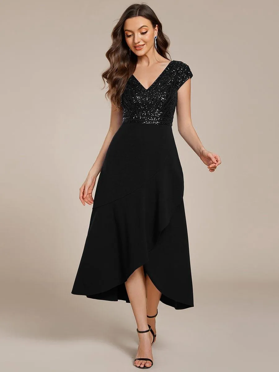 ever BAYLOR|A-Line V-Neck Wedding Guest Dress sold by Ever Pretty product image thumbnail 5
