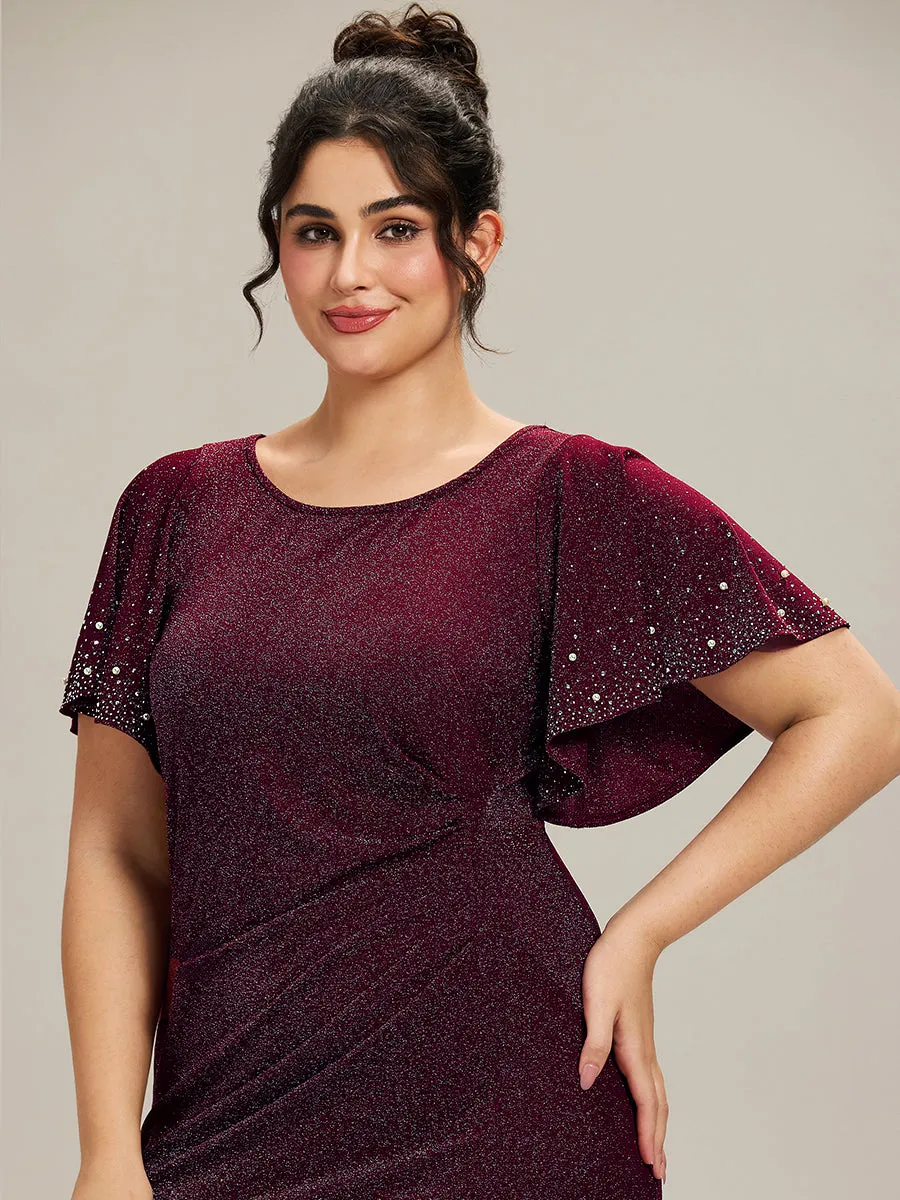 ever FATE| Plus Size Sequin Flutter Sleeve Formal Dress sold by Ever Pretty product image thumbnail 5