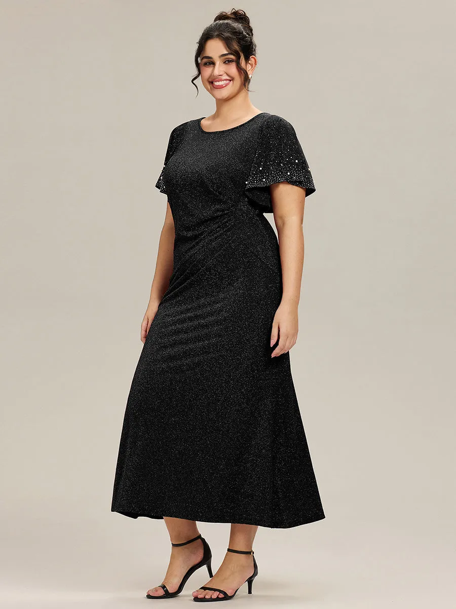 ever FATE| Plus Size Sequin Flutter Sleeve Formal Dress sold by Ever Pretty product image thumbnail 2