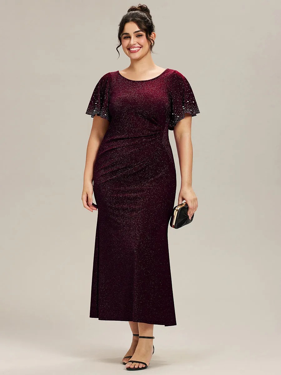 ever FATE| Plus Size Sequin Flutter Sleeve Formal Dress sold by Ever Pretty product image thumbnail 3