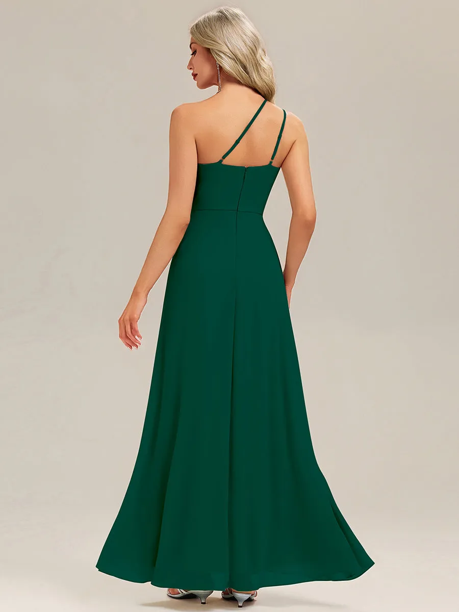 ever ANIKA|Gathered Chiffon Sleeveless Bridesmaid Dress sold by Ever Pretty product image thumbnail 3