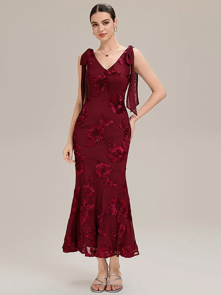 Flowing Ribbons Mesh Sleeveless Evening Dress sold by Ever Pretty product image thumbnail 2
