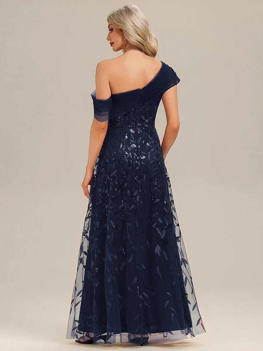 ever AVALINE|Patchwork Sequin A-Line Evening Dress sold by Ever Pretty product image thumbnail 5